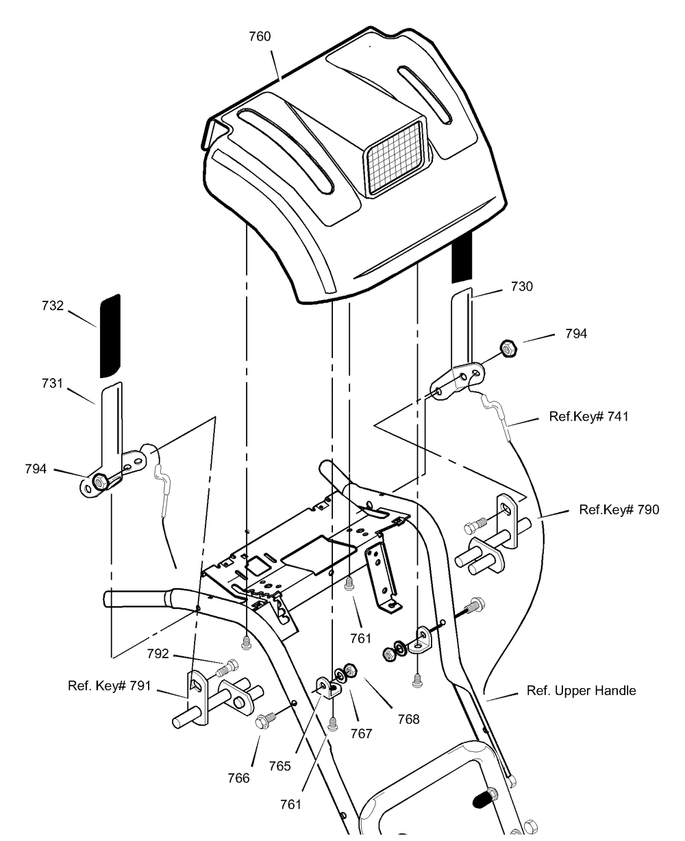 Control Panel Diagram and Parts List for 629909X64B 2003 Briggs and Stratton Snow Blower
